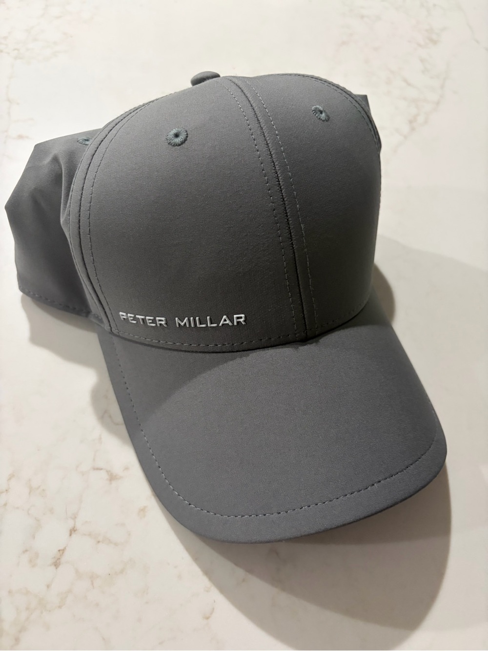 Peter Millar Pursuit Performance Golf Hat Cap Gale Grey OSFA